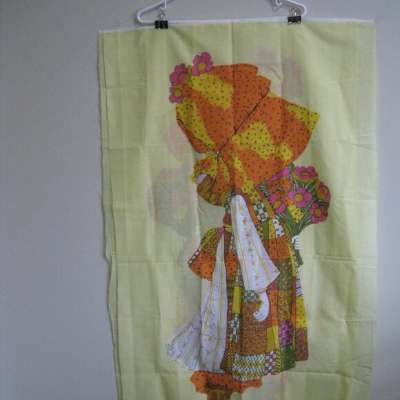 Lot of 2 Matching Holly Hobbie Panels 44” Lengths Vtg - Picture 9 of 11